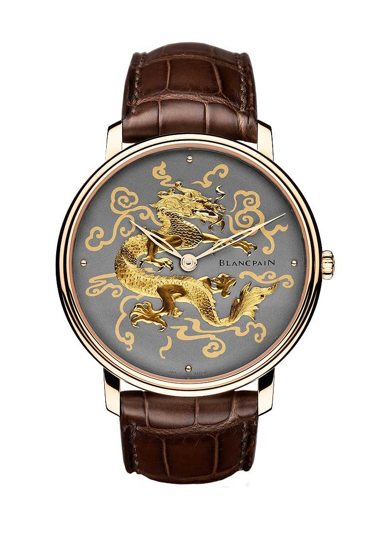 Blancpain Métiers d'Art Damasquinee 18K Red Gold Men's Watch - Premium Luxury Product