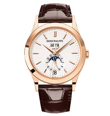 Patek Philippe Moonphase Annual Calendar 18k Rose Gold Men's Watch