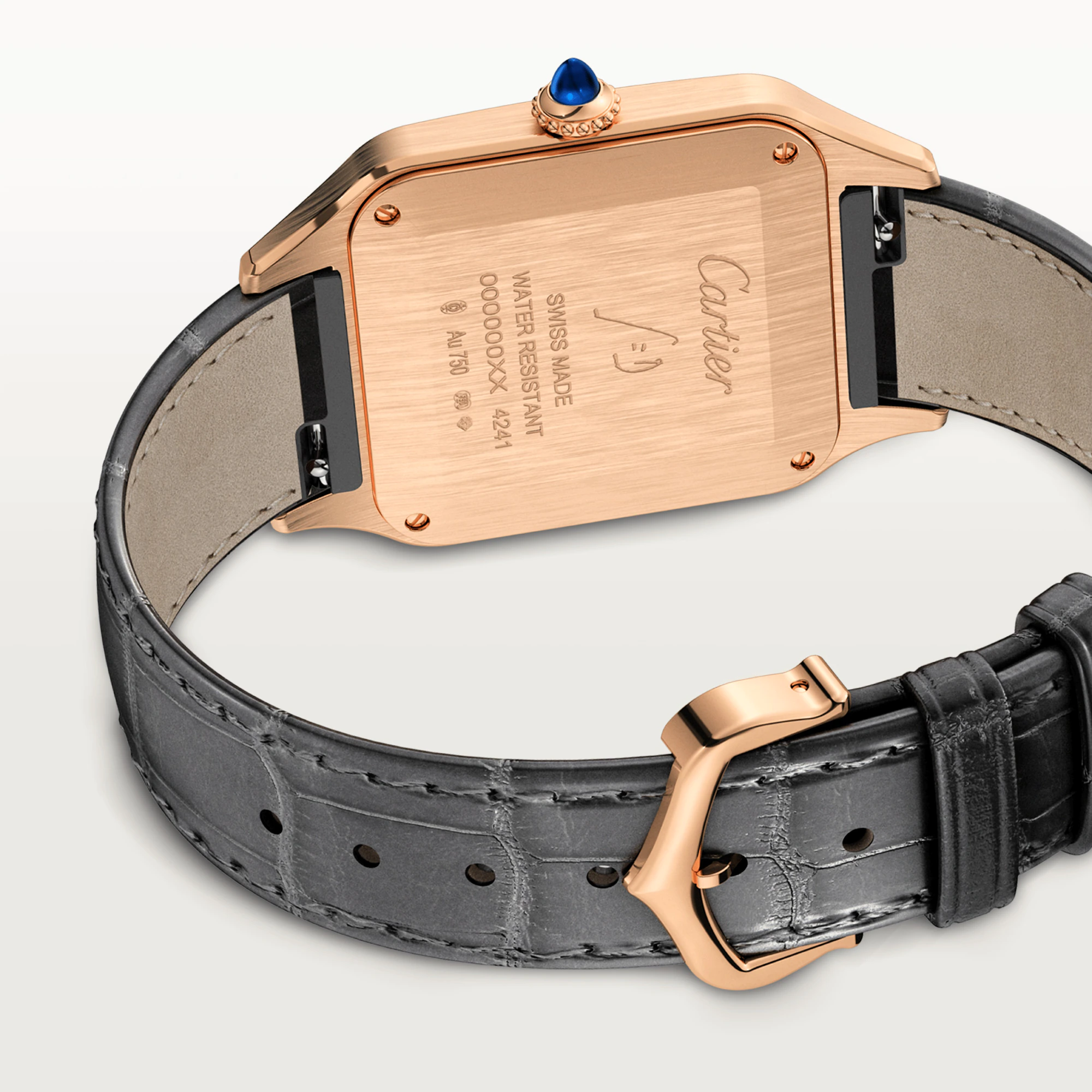 Cartier Santos 18K Rose Gold Unisex  Watch