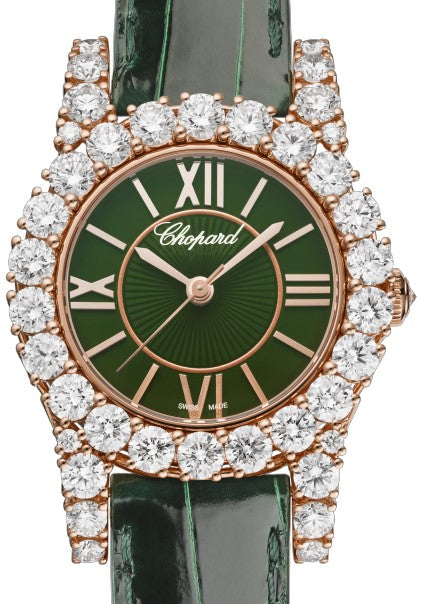Chopard L’Heure Du Diamant Round Small 18K Rose Gold & Diamonds Ladies Watch