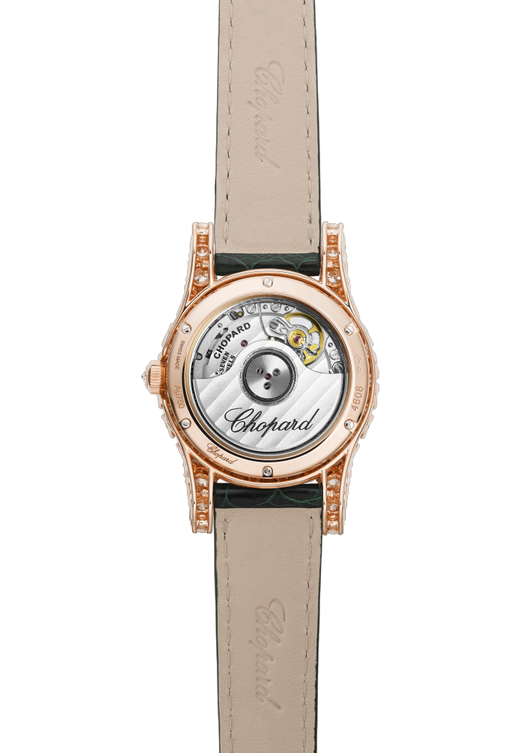 Chopard L’Heure Du Diamant Round Small 18K Rose Gold & Diamonds Ladies Watch