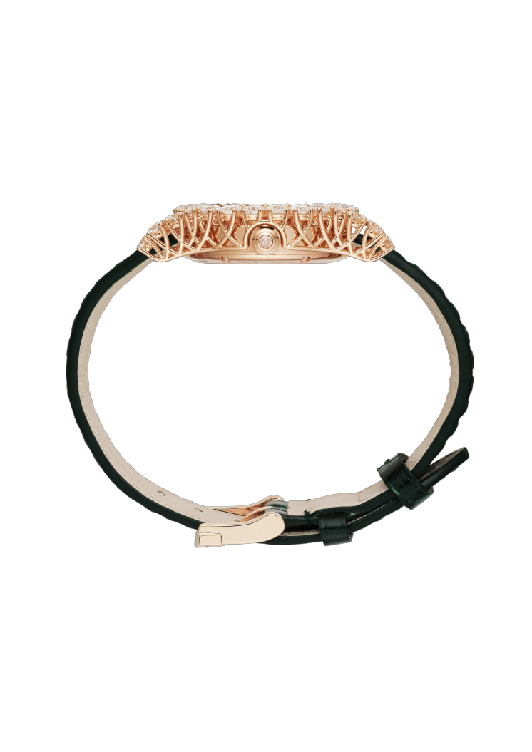 Chopard L’Heure Du Diamant Round Small 18K Rose Gold & Diamonds Ladies Watch