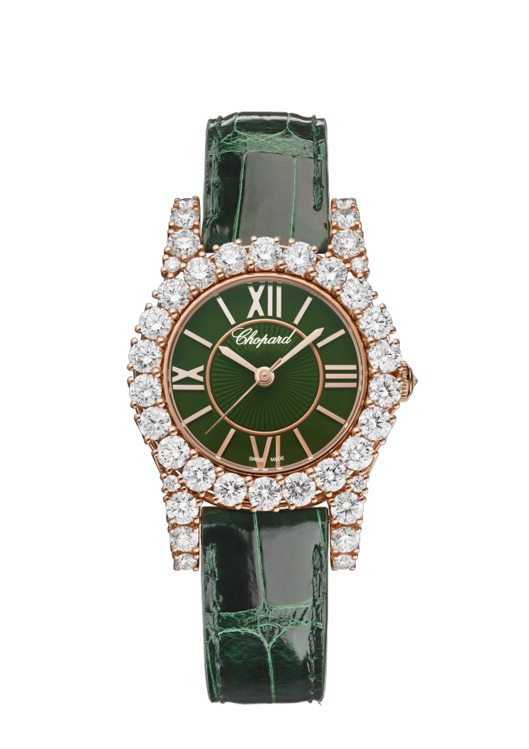 Chopard L’Heure Du Diamant Round Small 18K Rose Gold & Diamonds Ladies Watch - Premium Luxury Product