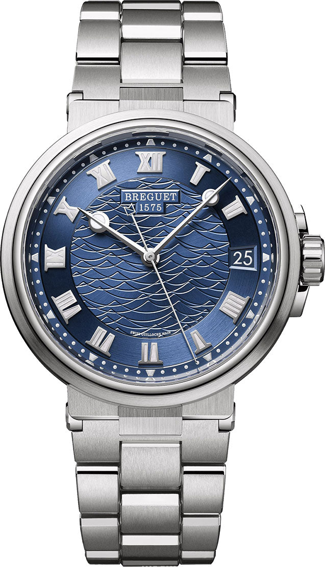 Breguet Marine 5517 18K White Gold Men's Watch - Premium Luxury Product