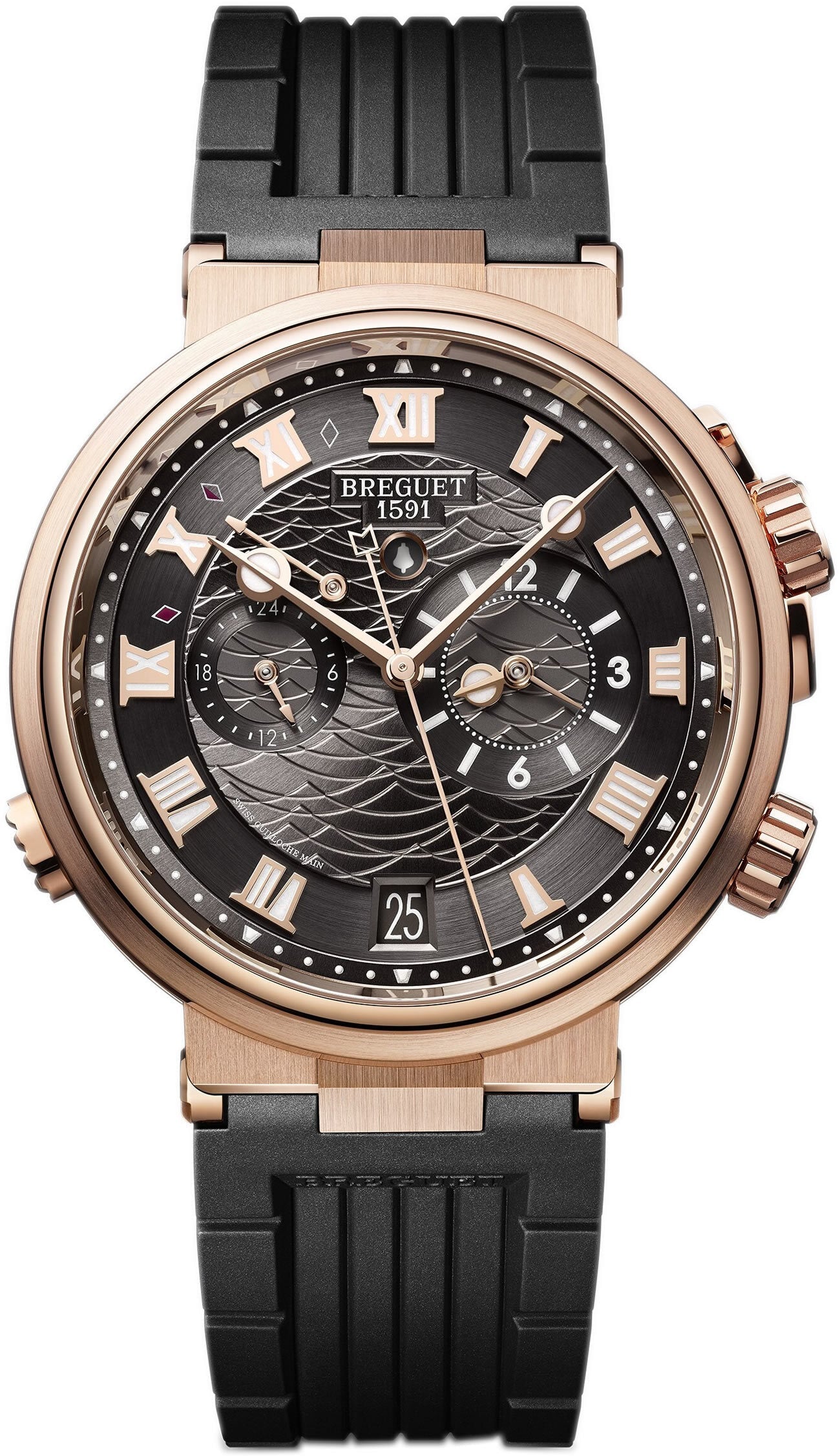 Breguet Marine 5547 Marine Alarme Musicale 18K Rose Gold Men's Watch - Premium Luxury Product