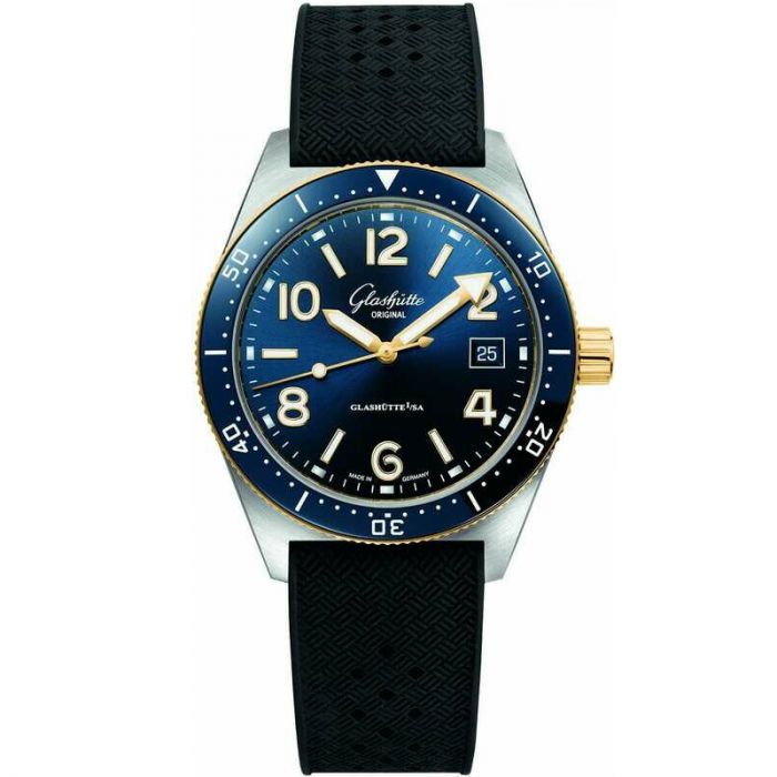 Glashutte Original Spezialist SeaQ Stainless steel & Yellow gold Men's Watch - Premium Luxury Product