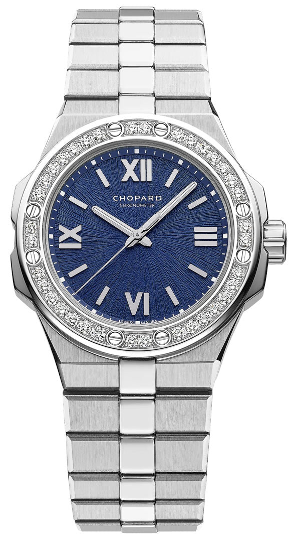 Chopard Alpine Eagle Stainless Steel Diamond Lady's Watch - Premium Luxury Product