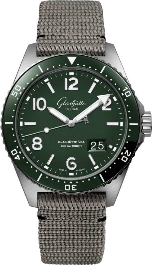 Glashutte Original Spezialist SeaQ Panorama Date Stainless steel Men's Watch - Premium Luxury Product