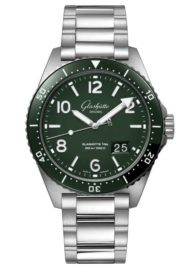 Glashutte Original Spezialist SeaQ Panorama Date Stainless steel Men's Watch - Premium Luxury Product