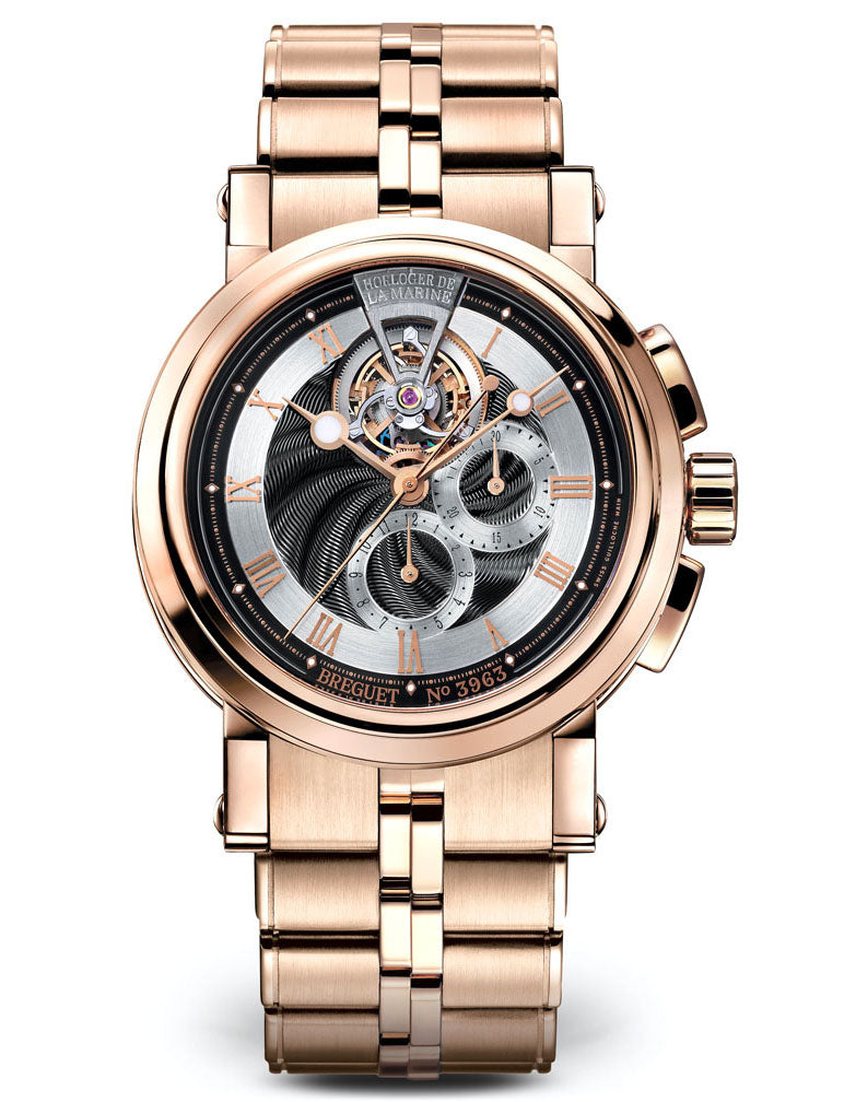 Breguet Marine 5837 18K Rose Gold Men's Watch - Premium Luxury Product