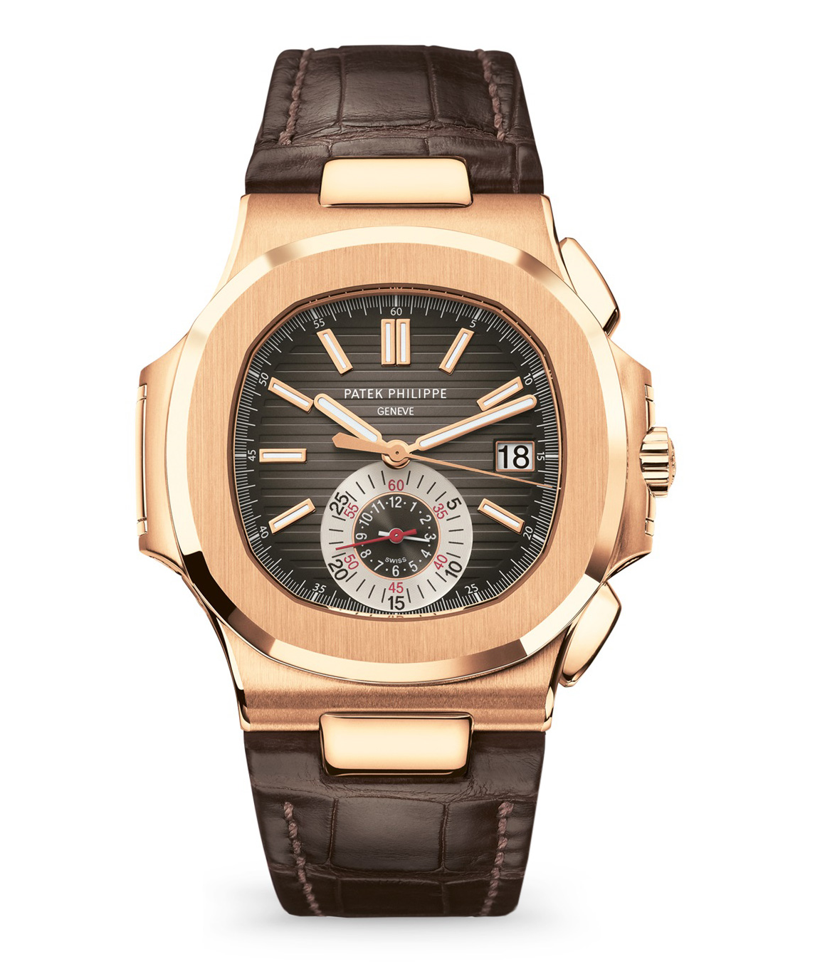 Patek Philippe Nautilus 18K Rose Gold Mens Watch