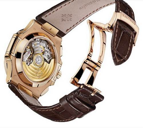 Patek Philippe Nautilus 18K Rose Gold Mens Watch