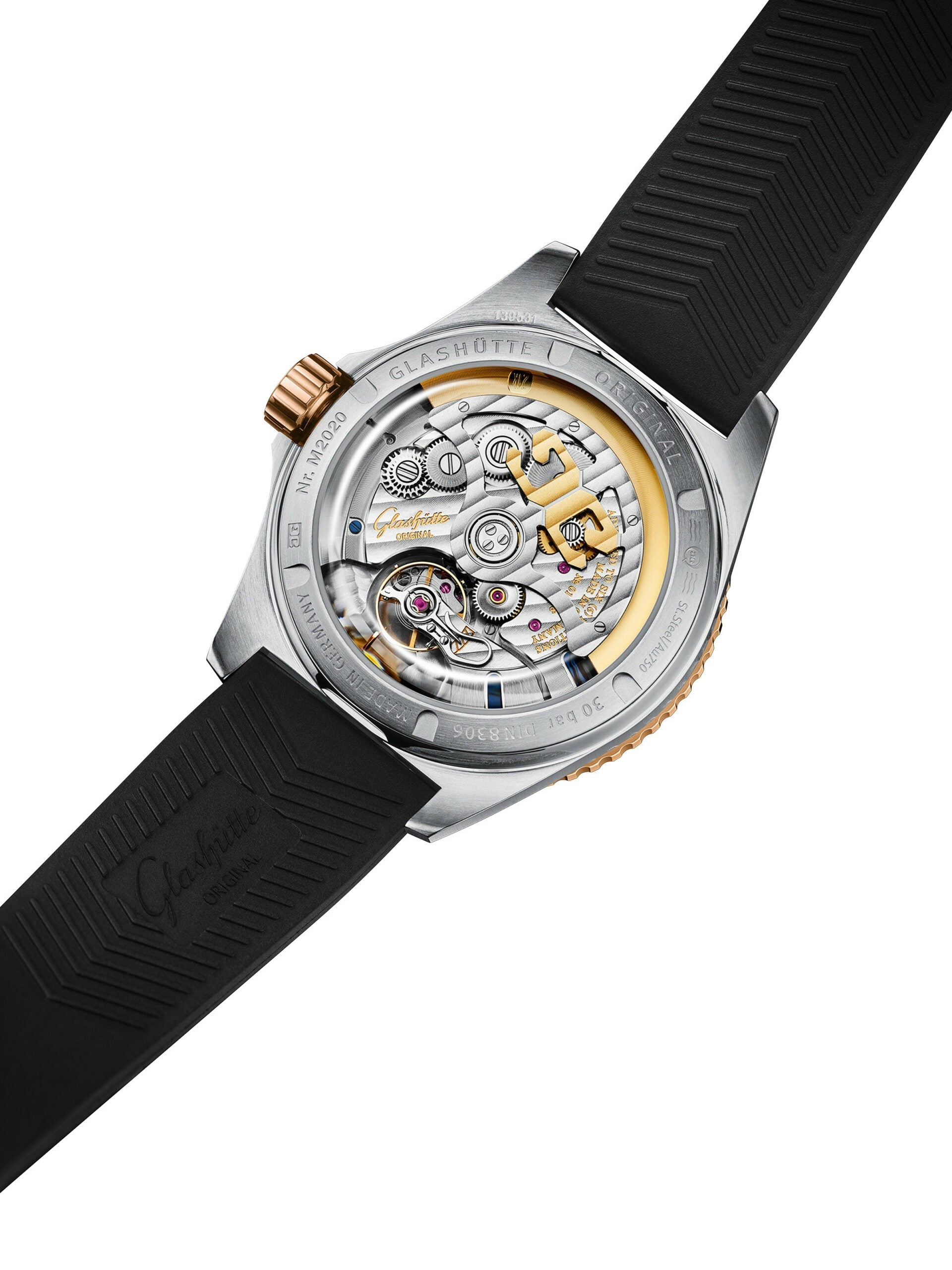 Glashutte Original Spezialist SeaQ Panorama Date Stainless steel & Red Gold Men's Watch - Premium Luxury Product