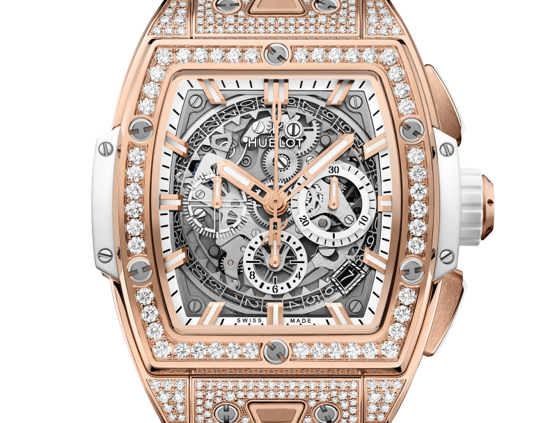 Hublot Spirit of Big Bang Chronograph 18K King Gold & Diamonds Man's Watch