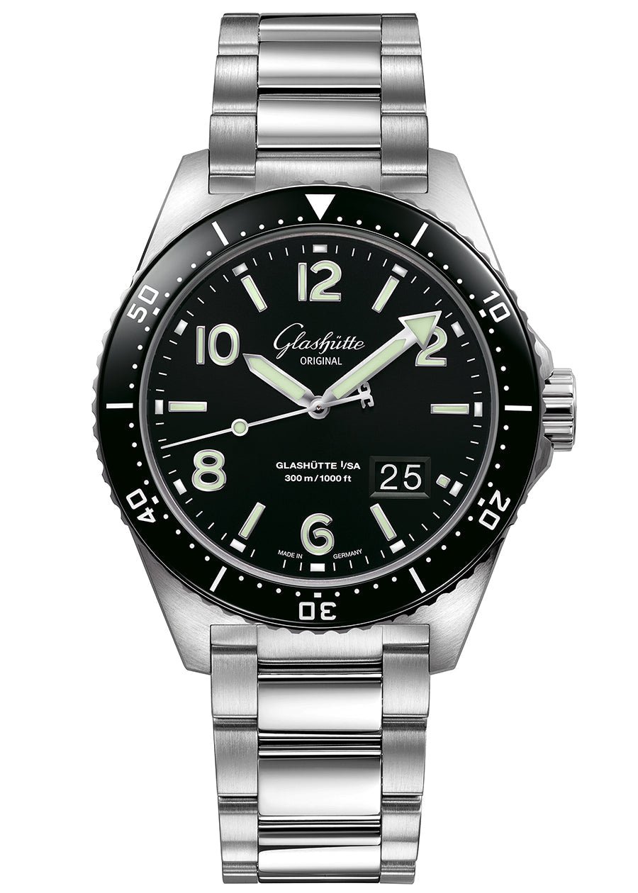 Glashutte Original Spezialist SeaQ Panorama Date Stainless steel Men's Watch - Premium Luxury Product