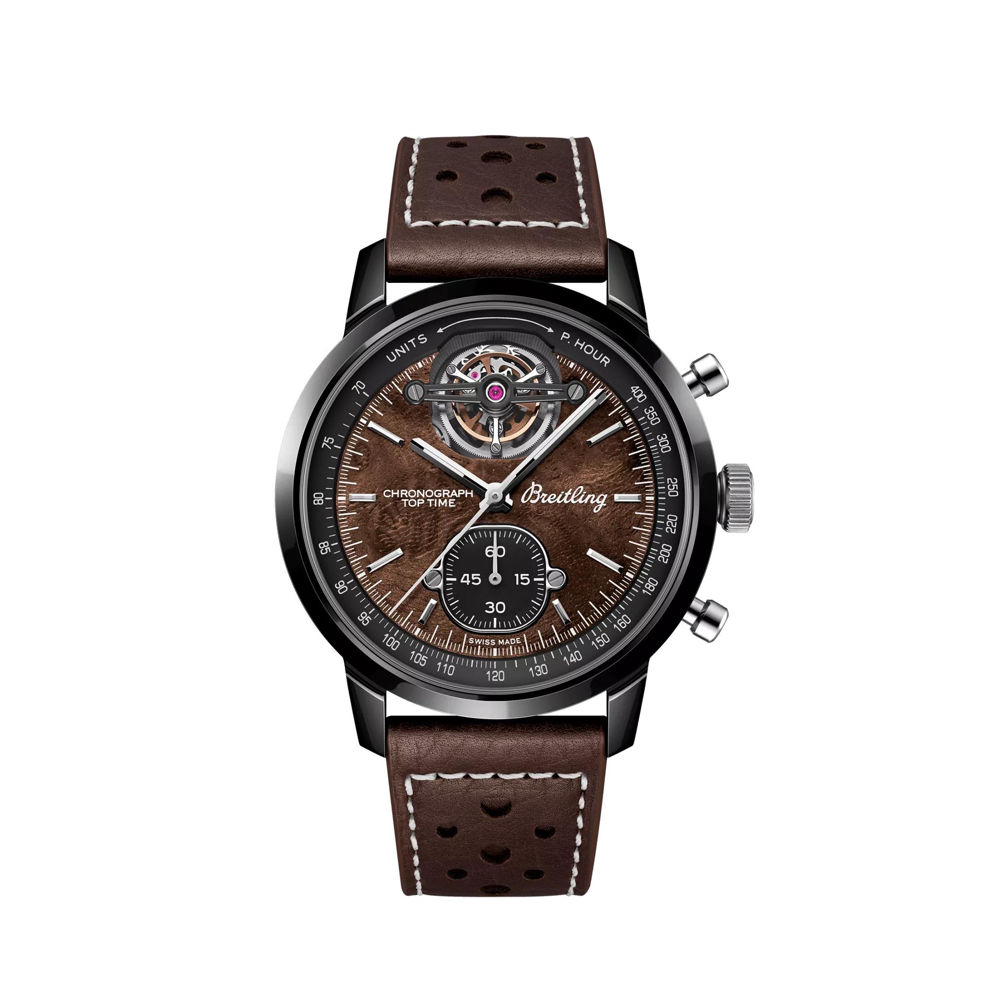 Breitling Top Time B21 Chevrolrt Corvette Chronograph Tourbillon Ceramic & Titanium Men's Watch