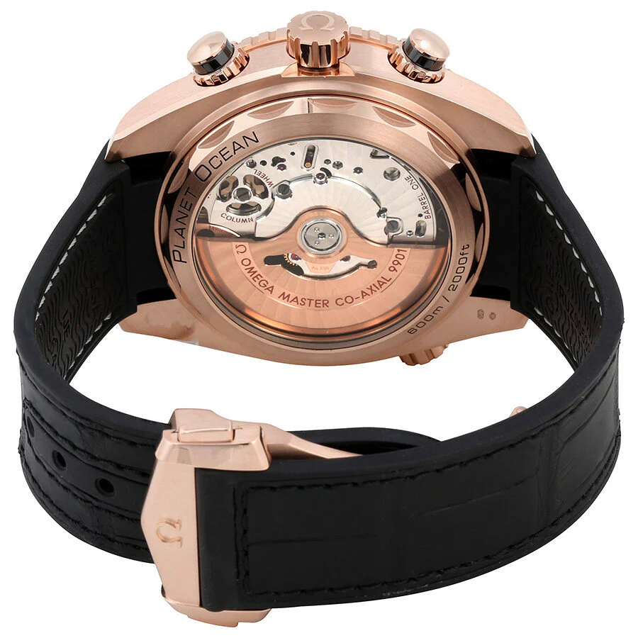 Omega Seamaster Planeta Ocean Chronograph 18K Sedna™ gold & Ceramic Men's Watch - Premium Luxury Product