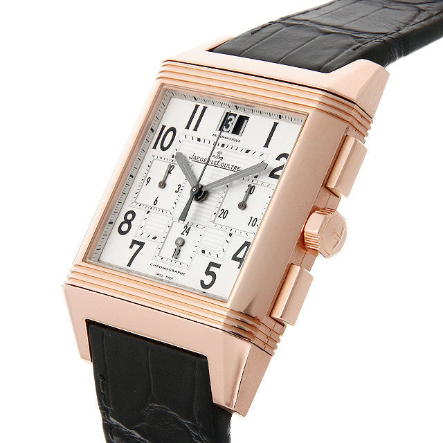 Jaeger-LeCoultre Reverso Squadra Chronograph GMT 18K Rose Gold Men's Watch
