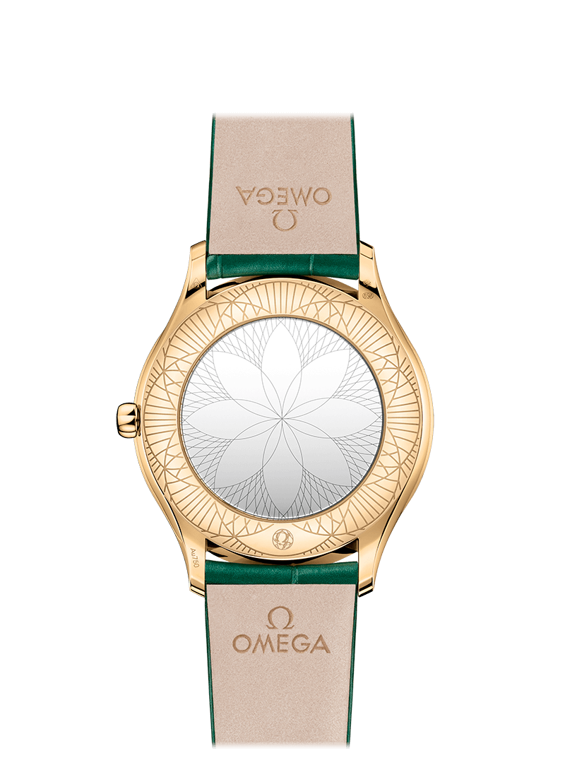 Omega De Ville Tresor Quartz 18K Moonshine™ gold & Diamonds Lady's Watch - Premium Luxury Product