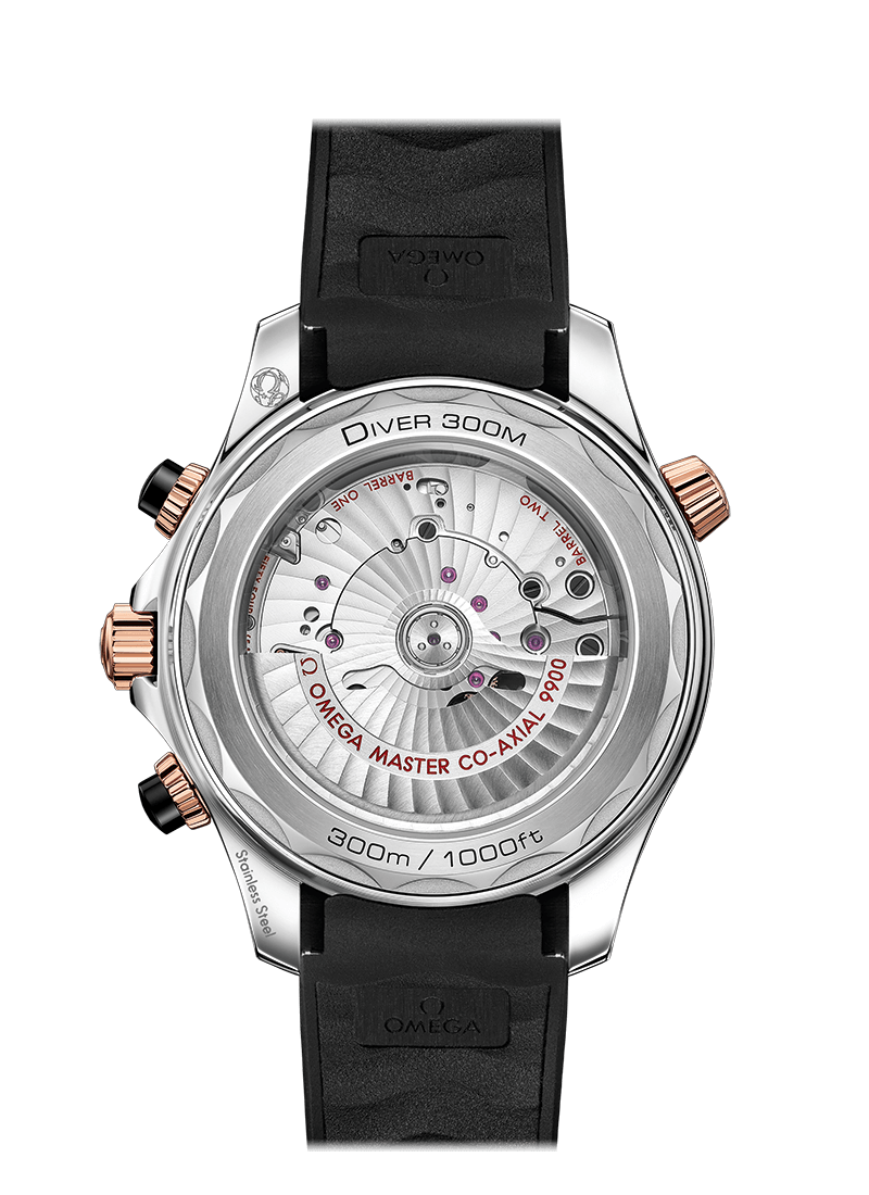 Omega Seamaster Diver Co-Axial Chronometer Chronograph Stainless Steel & 18K Sedna™ Gold Men's Watch - Premium Luxury Product