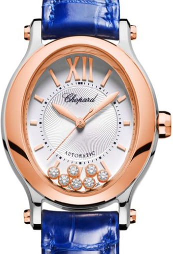 Chopard Happy Sport Oval Stainless Steel and Ethical Rose Gold & Diamonds Ladies Watch