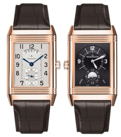 Jaeger-Lecoultre Reverso Classic Duoface Small Seconds 18K Rose Gold Men's Watch - Premium Luxury Product