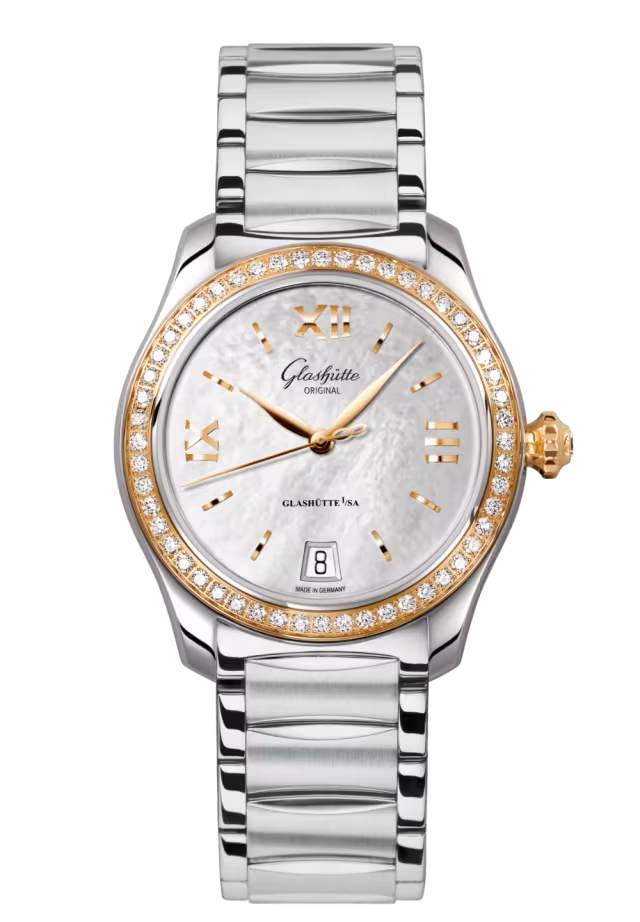 Glashutte Original Lady Collection Serenade Bicolor & Diamonds Lady's Watch - Premium Luxury Product