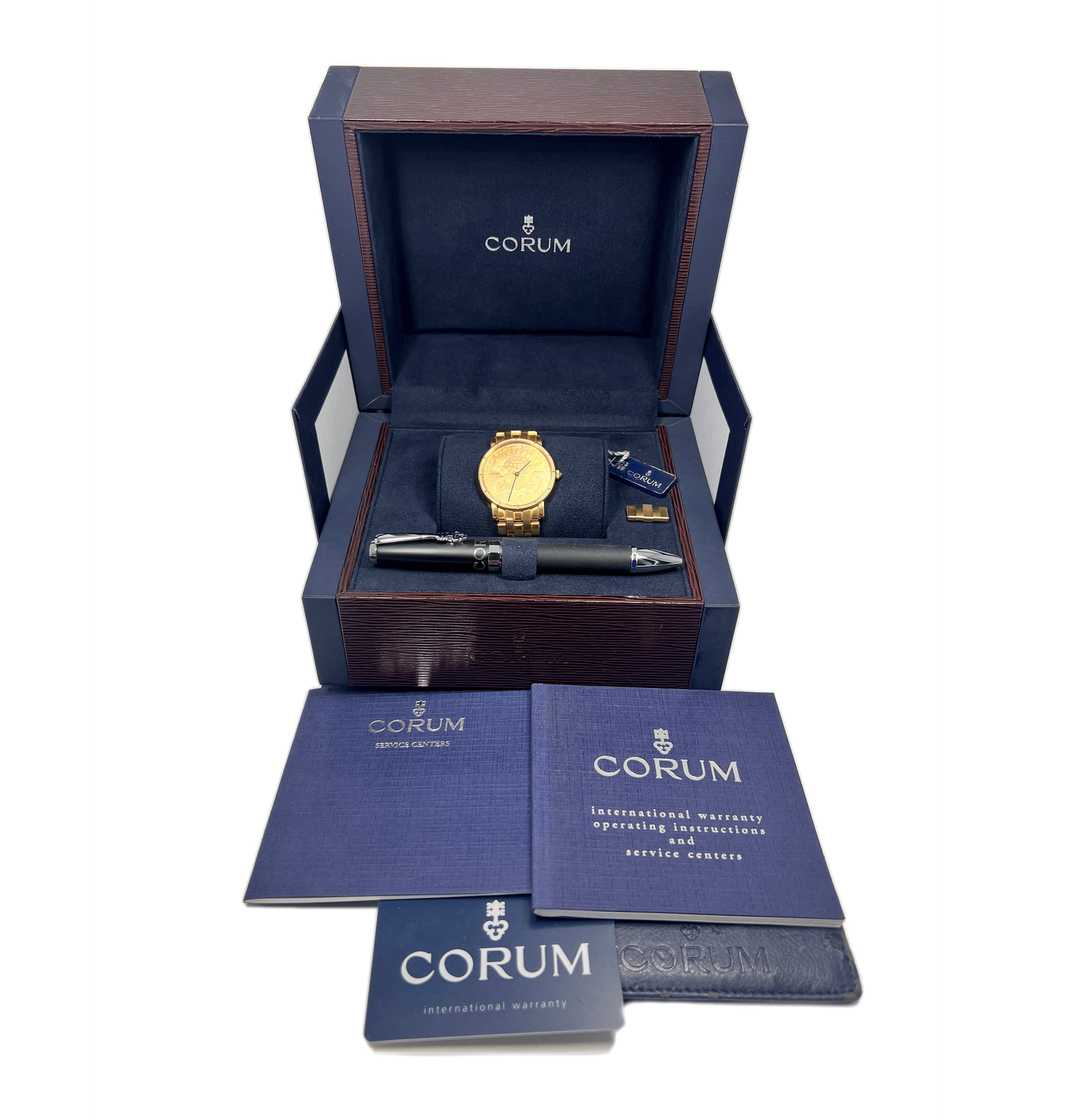 Corum Heritage Artisans Coin 18K Yellow Gold Men's Watch - Premium Luxury Product