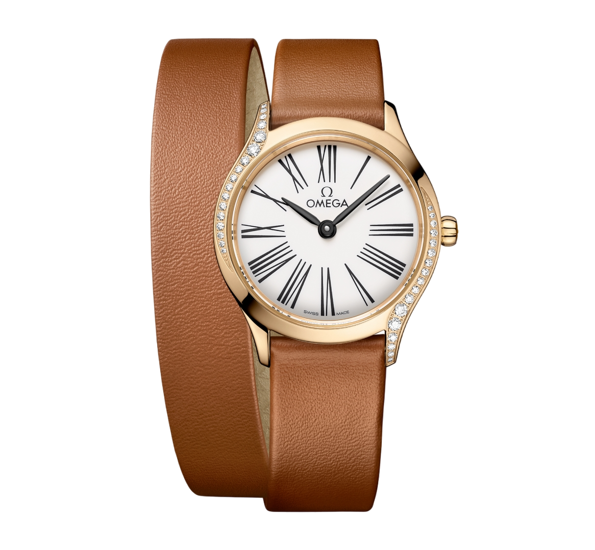 Omega De ville Mini Trésor 18K Moonshine™ Gold & Diamonds Lady's Watch - Premium Luxury Product