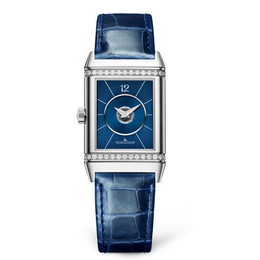 Jaeger-Lecoultre Reverso Classic Duetto Stainless steel & Diamonds Lady`s Watch