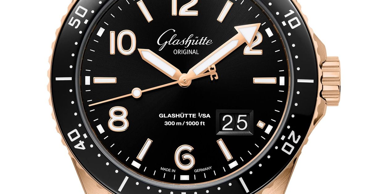 Glashutte Original Spezialist SeaQ Panorama Date Red Gold Men's Watch - Premium Luxury Product