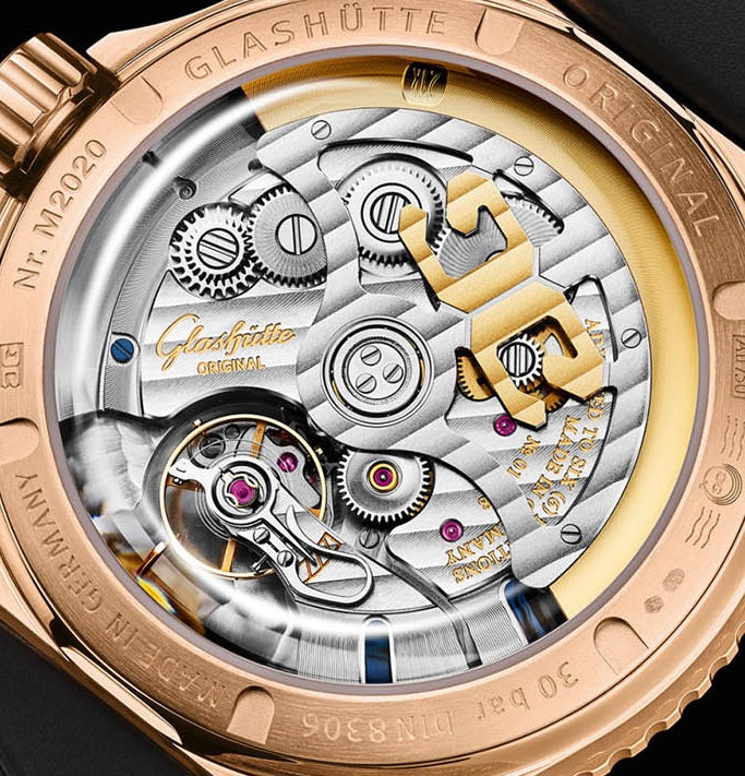 Glashutte Original Spezialist SeaQ Panorama Date Red Gold Men's Watch