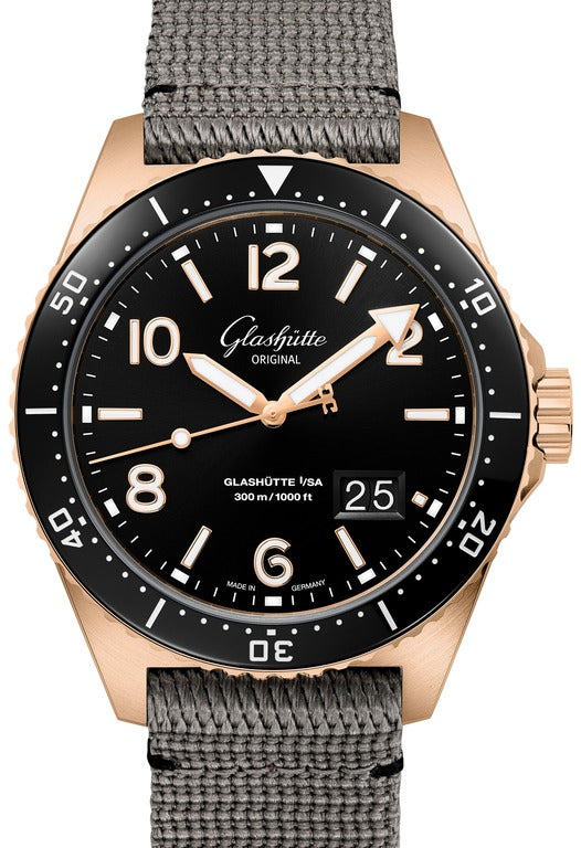 Glashutte Original Spezialist SeaQ Panorama Date Red Gold Men's Watch - Premium Luxury Product