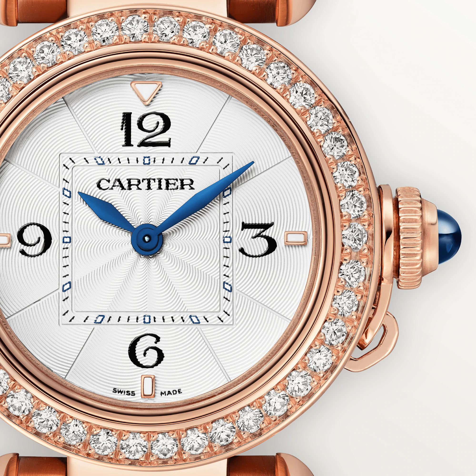 Cartier Pasha 30 mm Rose Gold & Diamonds Lady's Watch