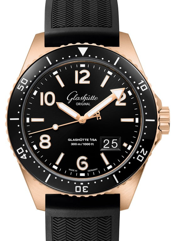 Glashutte Original Spezialist SeaQ Panorama Date Red Gold Men's Watch - Premium Luxury Product