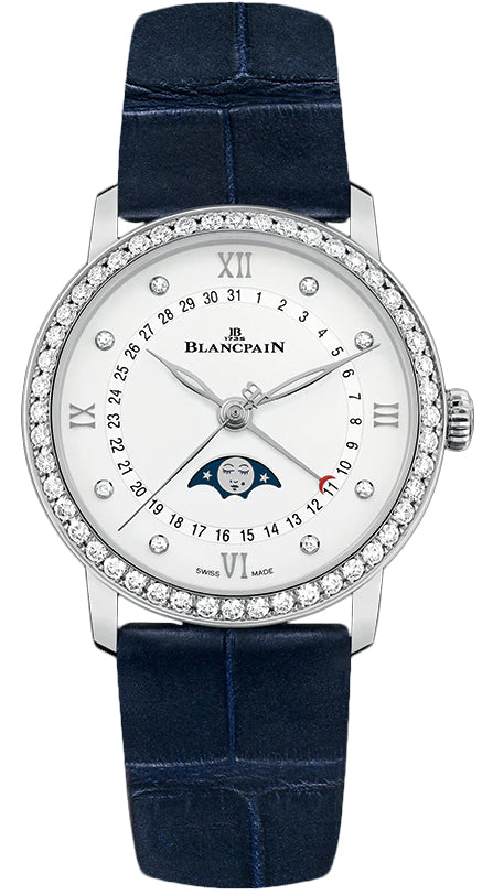 Blancpain Villeret Moonphase Stainless Steel Unisex Watch - Premium Luxury Product