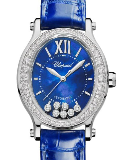 Chopard Happy Sport Oval Ethical White Gold  & Diamonds Ladies Watch