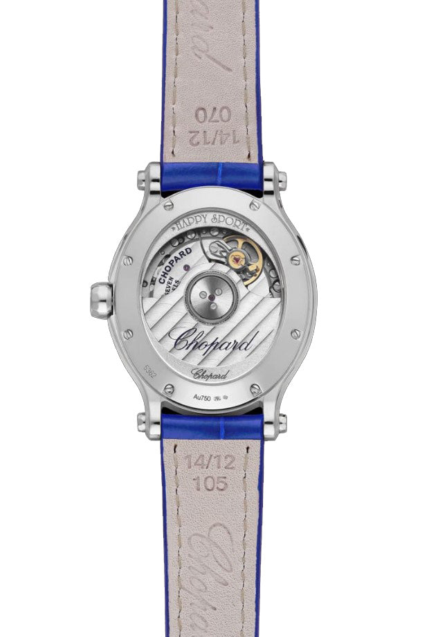 Chopard Happy Sport Oval Ethical White Gold  & Diamonds Ladies Watch