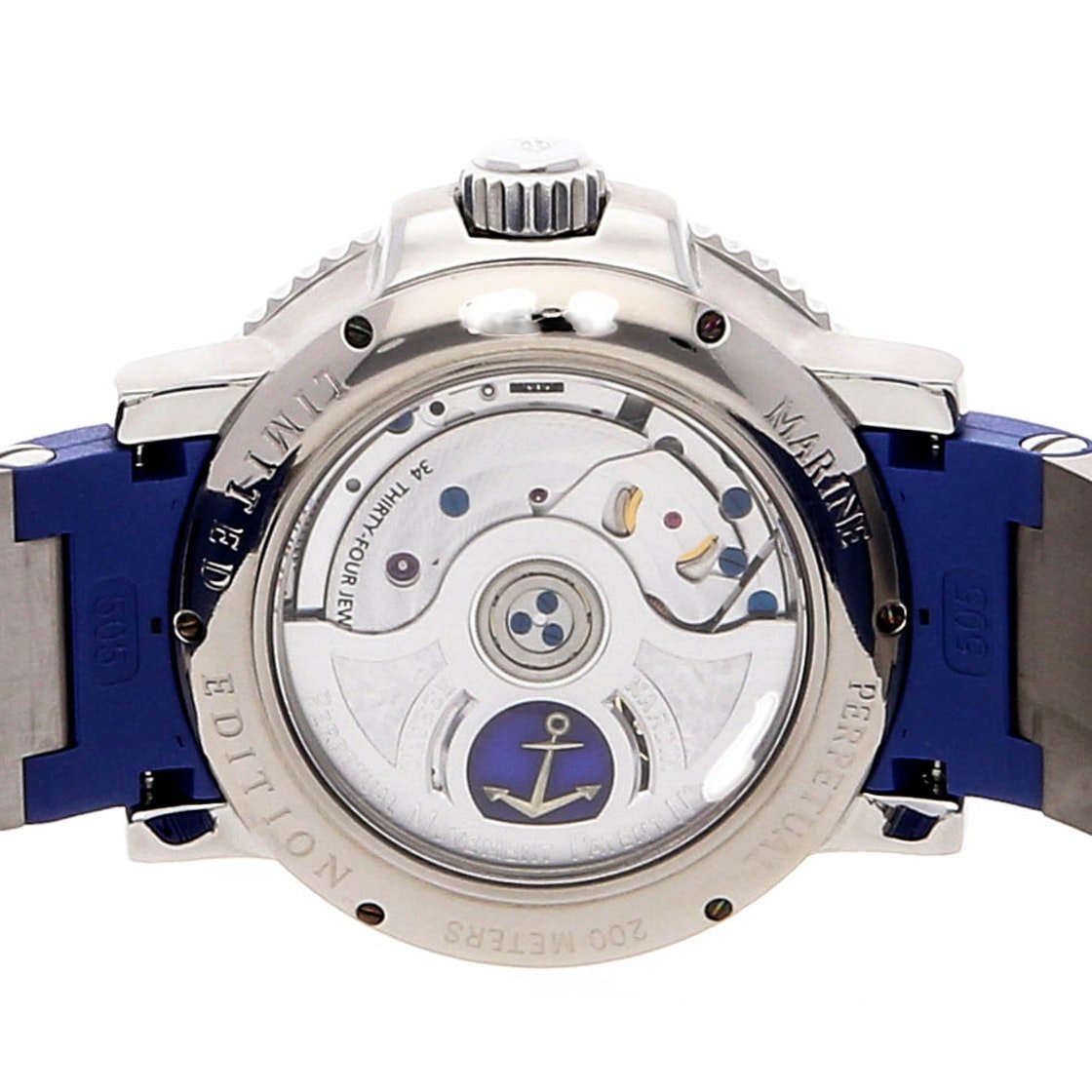 Ulysse Nardin Marine Aqua Perpetual Stainless Steel Mens Watch