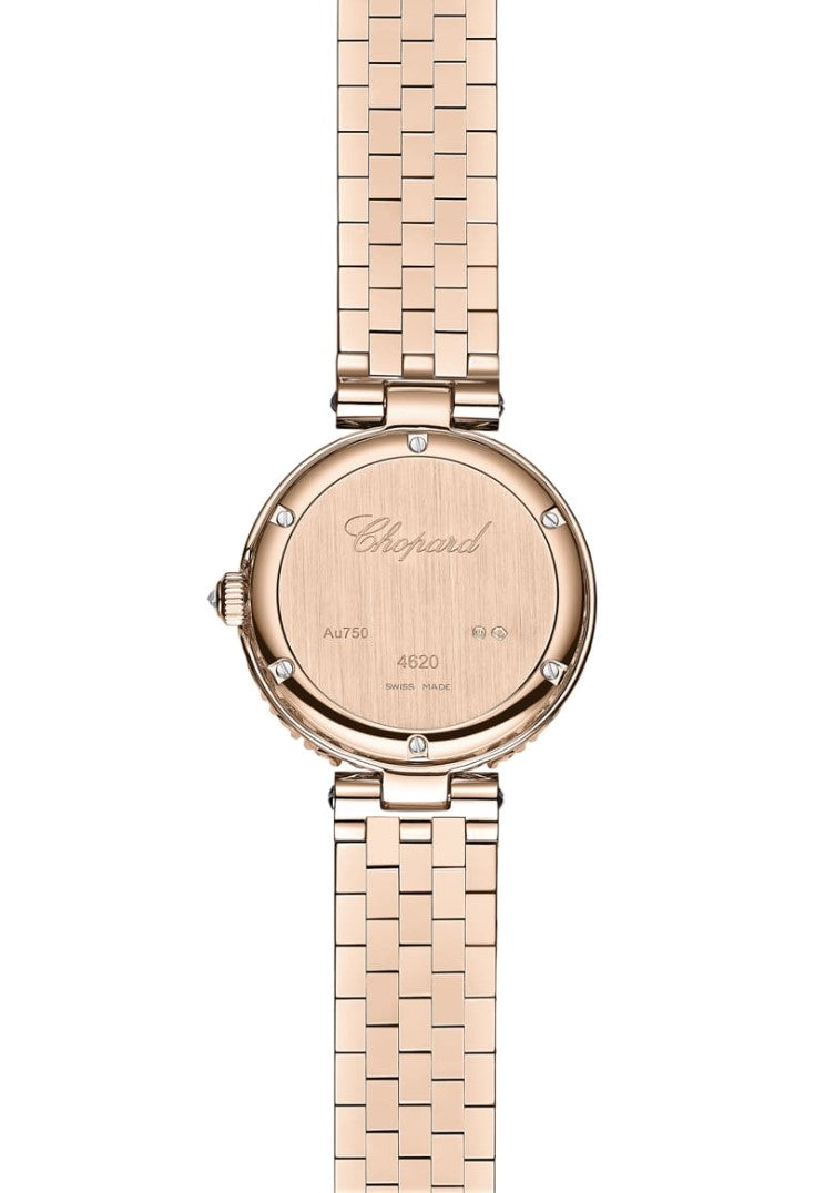 Chopard L’Heure Du Diamant Round Small 18K Rose Gold & Diamonds Ladies Watch