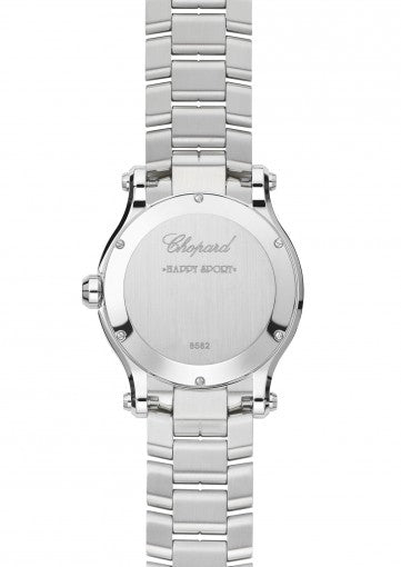 Chopard Happy Sport Stainless Steel& Diamonds Ladies Watch