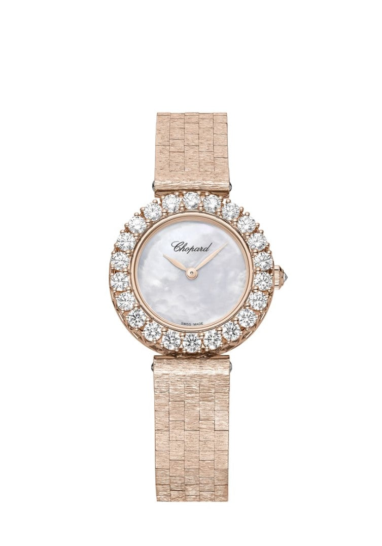 Chopard L’Heure Du Diamant Round Small 18K Rose Gold & Diamonds Ladies Watch - Premium Luxury Product