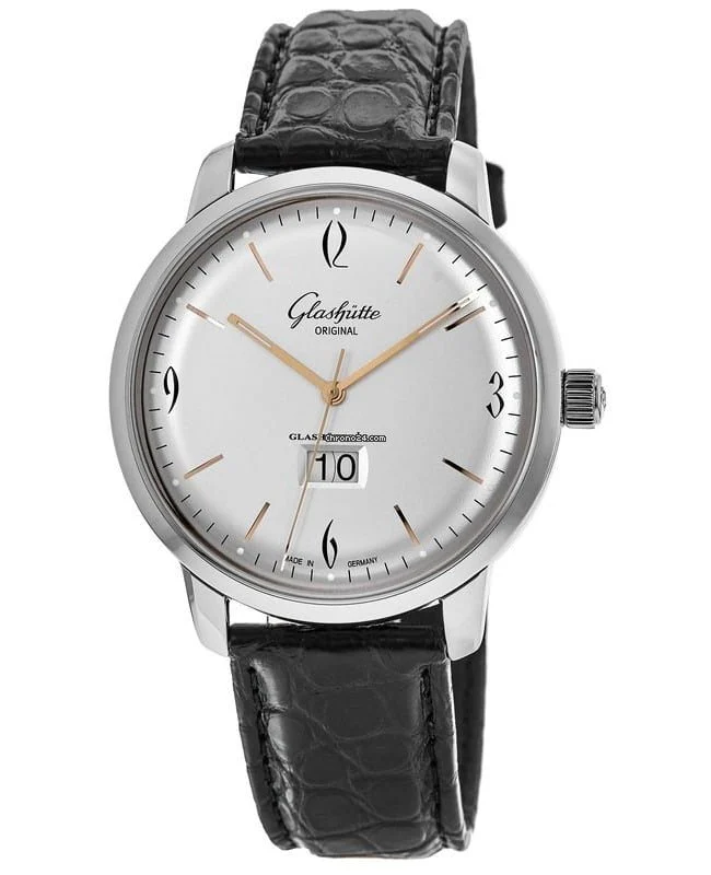 Glashutte Original Vintage Sixties Panorama Date Stainless steel Men's Watch - Premium Luxury Product