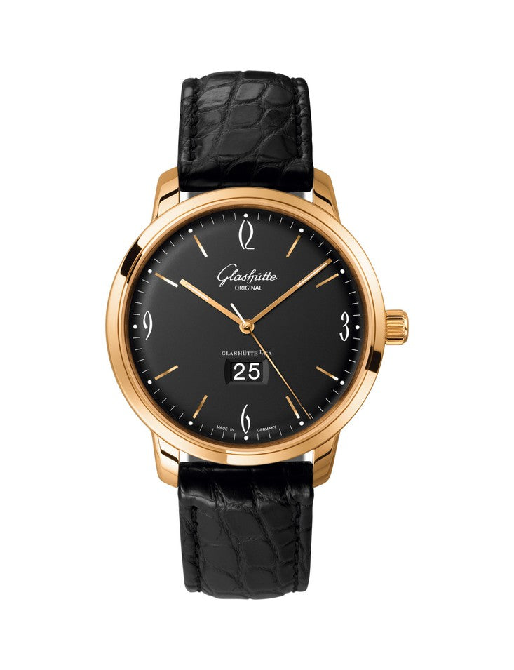 Glashutte Original Vintage Sixties Panorama Date 18K Rose Gold Men's Watch - Premium Luxury Product