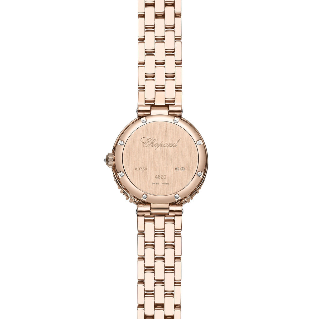 Chopard L’Heure Du Diamant Round Small 18K Rose Gold & Diamonds Ladies Watch