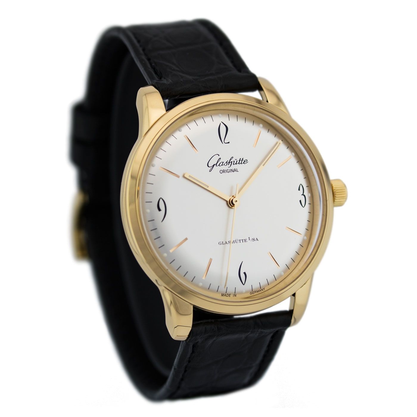 Glashutte Original Vintage Sixties 18K Rose Gold Men's Watch - Premium Luxury Product