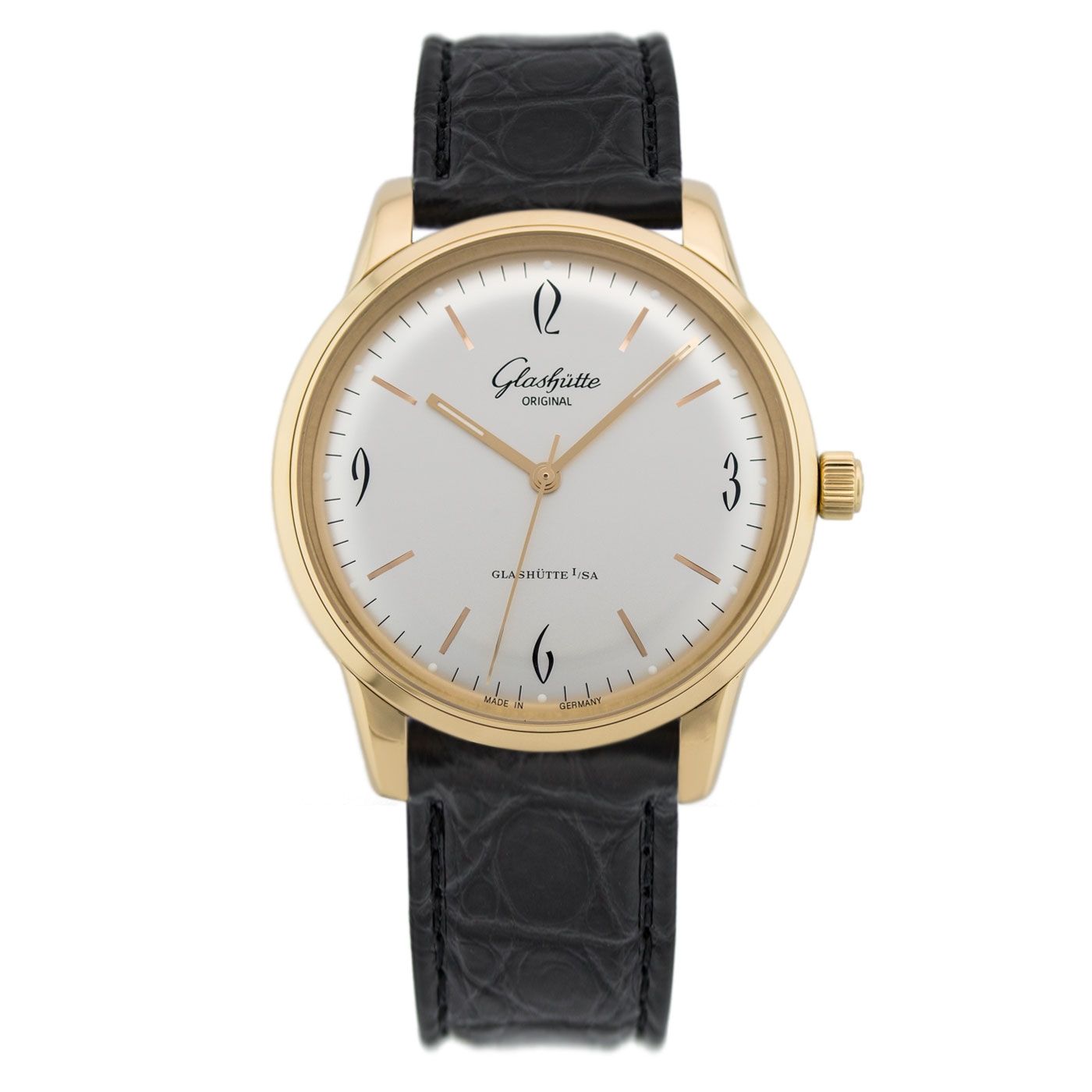 Glashutte Original Vintage Sixties 18K Rose Gold Men's Watch - Premium Luxury Product