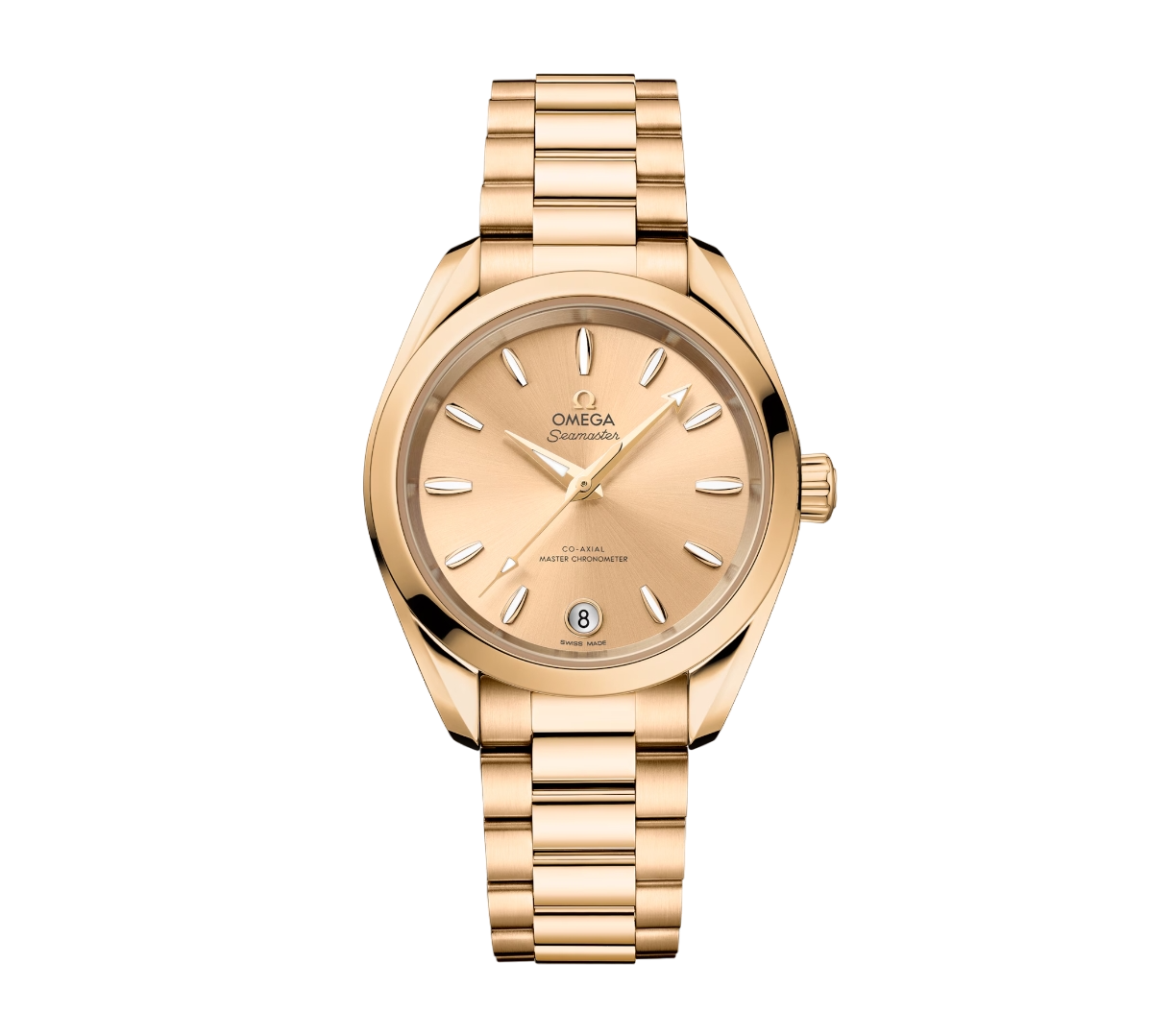 Omega Seamaster Aqua Terra 18K Moonshine™ gold Lady's Watch - Premium Luxury Product
