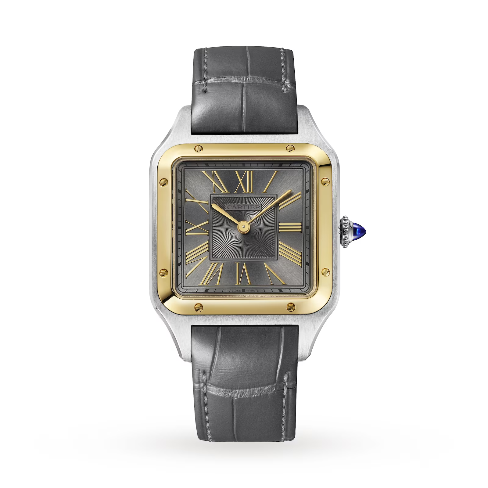 Cartier Santos Dumont  Stainless steel & 18K Yellow Gold Men's Watch - Premium Luxury Product