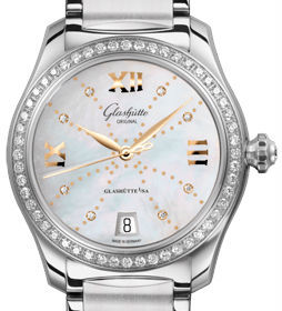 Glashutte Original Lady Collection Serenade Stainless steel & Diamonds Lady's Watch - Premium Luxury Product